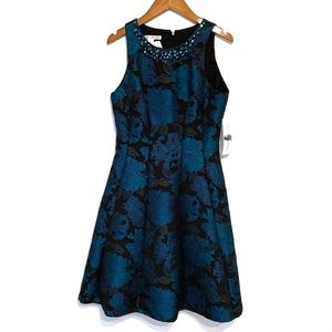 Maggy London Floral Sleeveless Dress Sz 4 NWT